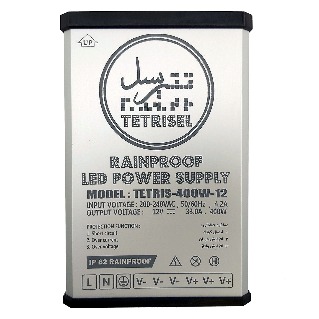 power supply rainproof منبع تغذیه ترانس پاور سوئیچینگ ضد باران تتریسل
